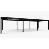 Pergola Tarasowa Aluminiowa MIRADOR Premium 111 Delux - 3 x 9 m Antracyt